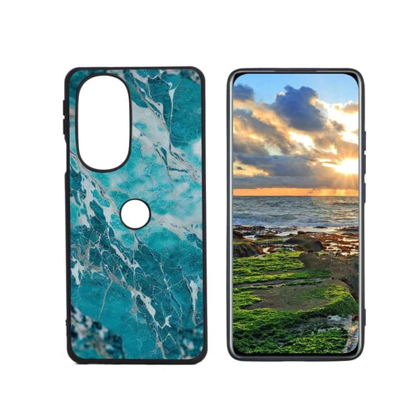 Compatible with Motorola Edge 30 Pro Phone Case, Marble-Custom23 Case Men Women, Flexible Silicone Shockproof Case for Motorola Edge 30 Pro