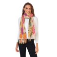 thumbnail image 2 of FORMRS Womens Scarf Winter Soft Long Big Warm Shawls Wrap Tassel Scarves, Abstract Floral, 2 of 9