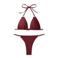 thumbnail image 5 of Huowey Women Swimwear String Bikini Sets 2PCS Ring Swimsuit Thong Bathing Suit Summer Beachwear Honeymoon Cruise Trendy Wear, 5 of 5