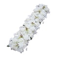 thumbnail image 1 of Arreglo floral con flores artificiales, hilera de flores 3D realistas, flores de seda para bodas, manualidades, decoración artística para eventos, 1 of 8