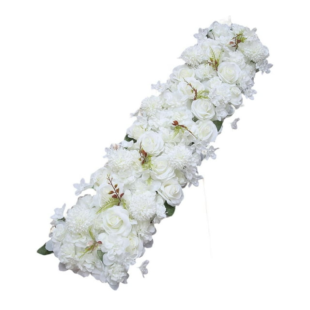 Arco de flores artificiales BLESIY para puerta 25 cm x 100 cm decoración al aire libre