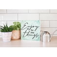 thumbnail image 4 of Enjoy Little Things Mint Scroll 10 x 10 Wood Tabletop Sign Plaque, 4 of 4