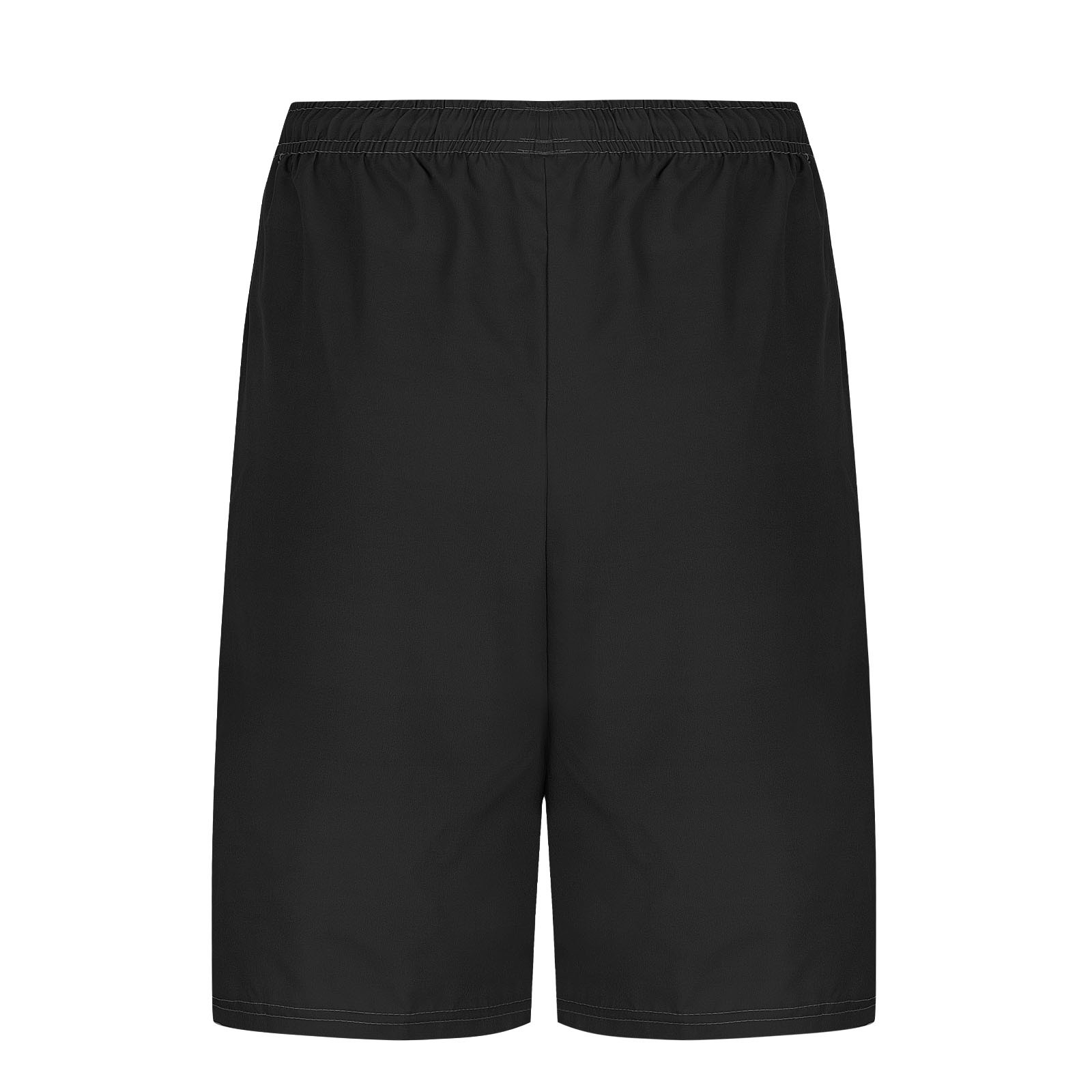 Timoontee Men's Training Shorts Regular Length Stretchy Waist Zippered Pockets Moisture Wicking Suitable For Beach Vacations Black XL