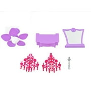 Barbie Malibu Dreamhouse / Dream House - Replacement Parts: Vanity, Chandelier, Ceiling Fan