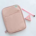thumbnail image 4 of Housse de Tablette Portable en Métal Double Fermeture Éclair Mode Sac de Rangement en Coton pour Tablette Mallette Rose 11 Po, 4 of 5