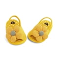 thumbnail image 4 of ZACPNCV Baby Soft Sole Walking Shoes Sunflower Design Newborn Crib Sandals Toddler Breathable First Walkers Summer, 4 of 8
