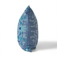 thumbnail image 3 of Vine Visions Throw Pillow with Removable Cover in Muted Blue 18x18, 3 of 6
