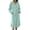 Green, variant on AHTJRT Women's Hooded Robe Long Sleeves Soft Warm Fleece Bathrobe Cozy Casual Lightweight Loungewear Home Robe Pocket Belt Bathrobe