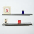thumbnail image 2 of Set of 2 Modern and Contemporary Black oak Floating Shelf - 47.24*9.25*1.5 inches, 2 of 4