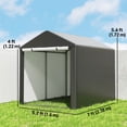 thumbnail image 3 of Outsunny Tente de Rangement, Remise Extérieure Portable avec Grande Porte, Noir, 3 of 10
