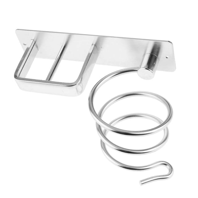 Soporte para secador de pelo (montaje en pared, talla única)