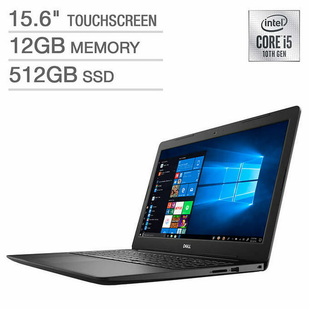 Dell Inspiron 15 Laptop: 10th Gen Core i5-1035G1, 512GB SSD, 12GB RAM,  15.6