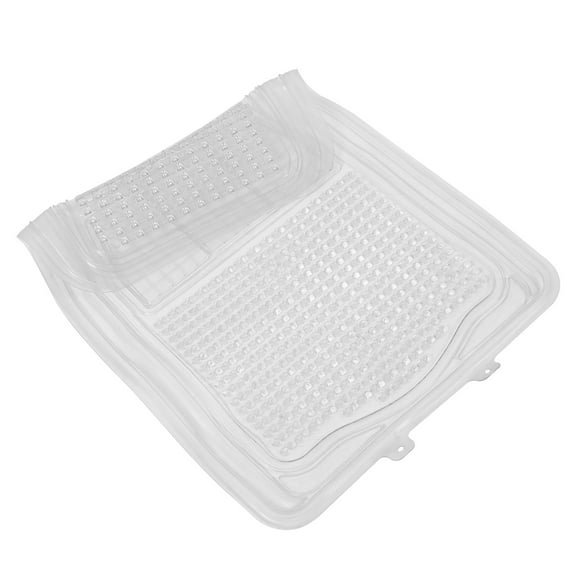 Topbathy Front Seat Car Mats Silicone Foot Mat Non-Slip Transparent Car Interior Accessory 1Pcs