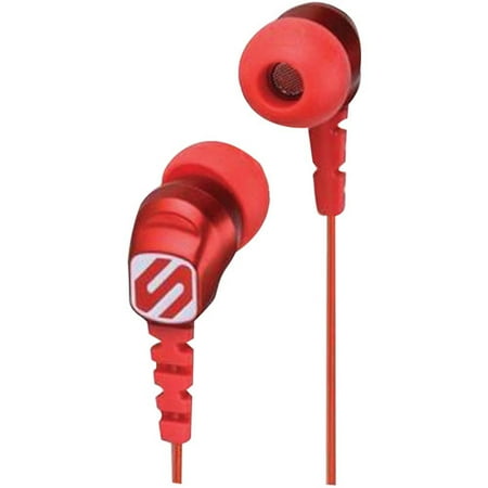 SCOSCHE HP200R Noise-Isolation Earbuds (Red)