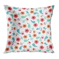 thumbnail image 1 of EREHome Colorful Abstract Spring Flowers Small Floral Pattern Orange Beauty Blossom Pillowcase Cushion Cover 16x16 inch, 1 of 1