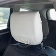 thumbnail image 3 of Dustproof Washable Headrest Covers for Car Removable Universal Car Seat Accessories Black 4 Pack, 3 of 4