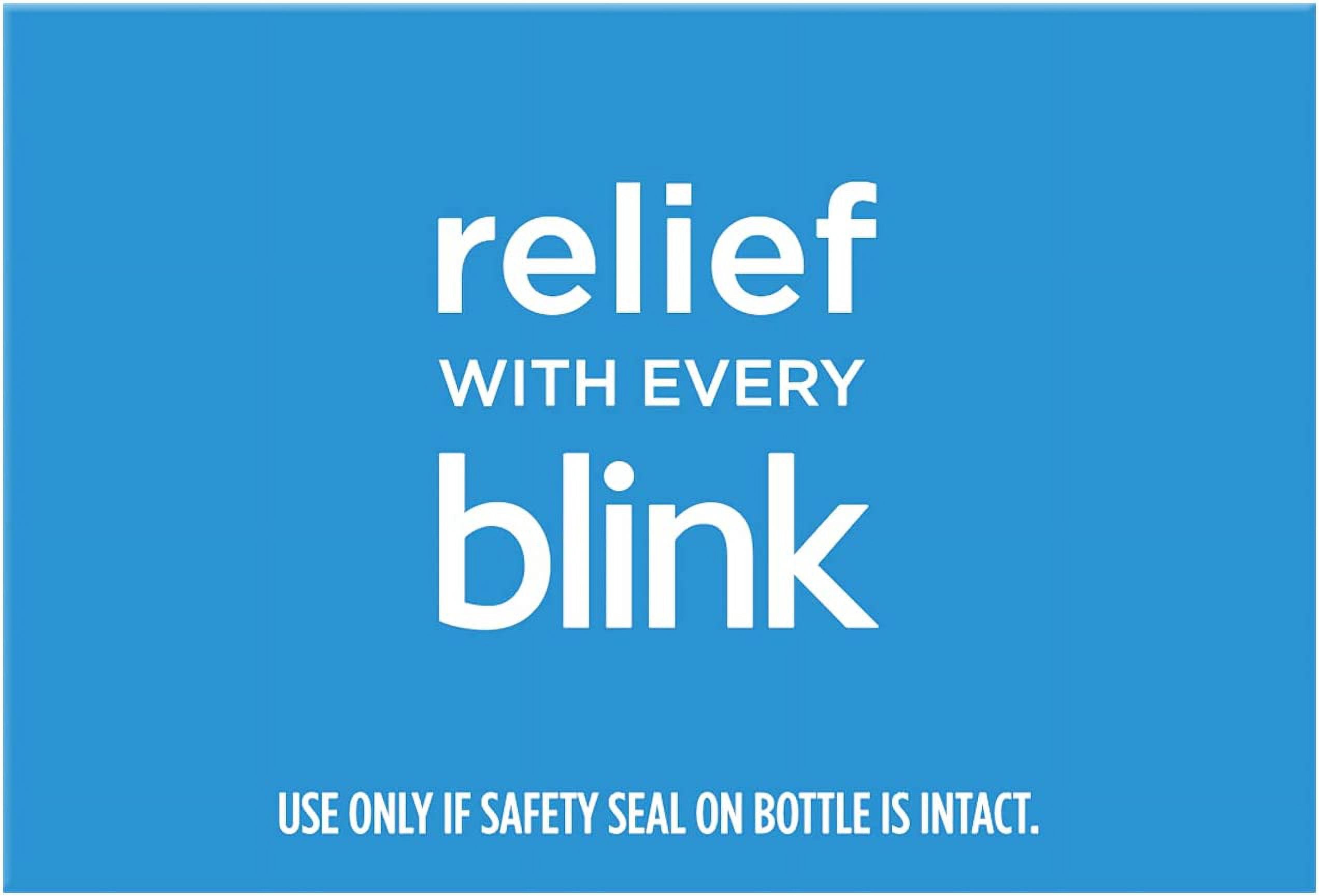 Blink Gel Tears Lubricating Moderate Severe Dry Eye Drops, 0.34 oz, 2 Pack
