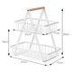 thumbnail image 4 of Portafrutas portátil cesta de pan desmontable de 2 niveles, 4 of 9