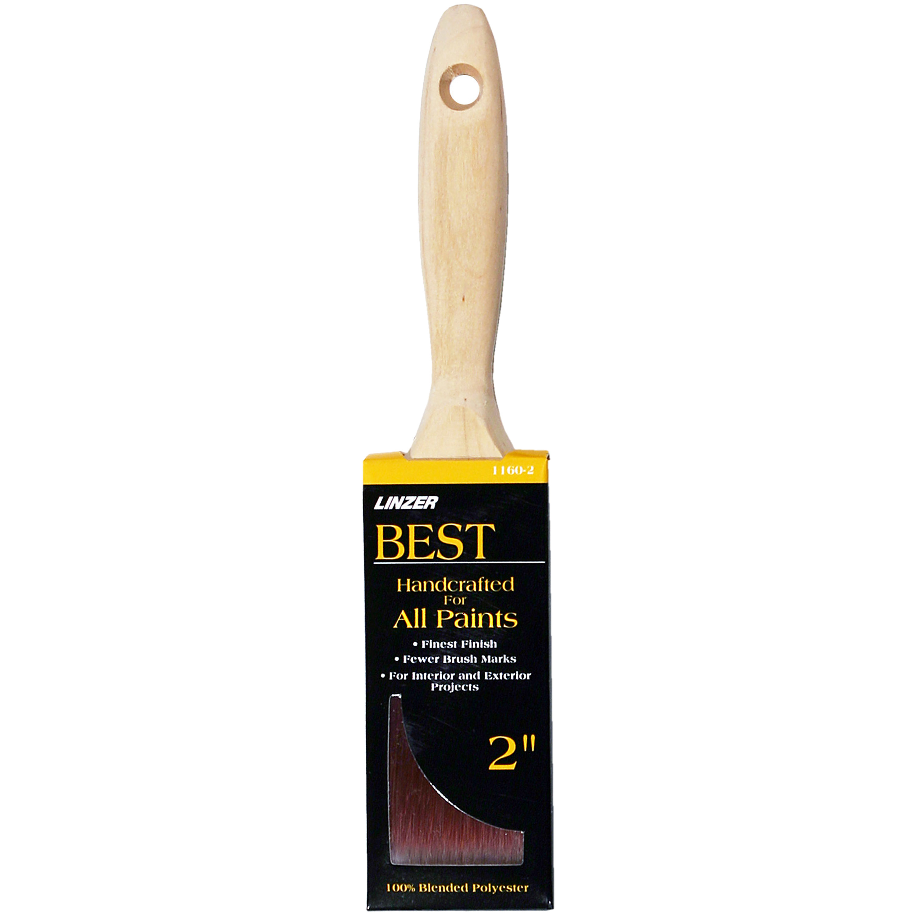 Linzer Premium Quality Paint Brush, Flat Cut, 2"