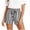 Black-shorts, variant on Women's Striped Beach Shorts, Elastic Waist Drawstring Cuffed Hem Shorts, Women Side Pockets Daily Outdoor Summer Bottoms