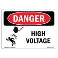 thumbnail image 1 of SignMission OS-DS-A-1824-L-2196 18 x 24 Po Signe de Danger OSHA - Haute Tension, 1 of 1