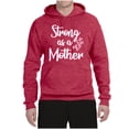thumbnail image 2 of Wild Bobby, Strong as a Mother Mother's Day Unisex Hoodie Sweatshirt, Vintage Heather Red, Large, 2 of 6
