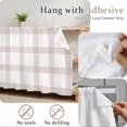 thumbnail image 6 of Brown Buffalo Plaid Cabinet Curtains for Shelves, Farmhouse Checkered Watercolor Privacy Curtain for Closet Self Adhesive, Dust-Proof Drapes for Closet Storage Room Classroom Doorway, 32"W x 55"L, 6 of 9