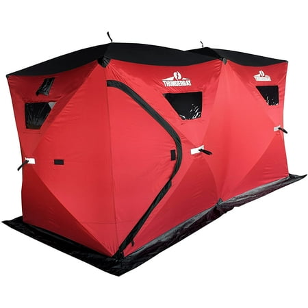 THUNDERBAY Ice Cube Series Pop-Up Portable 6-8 Person Ice Fishing Shelter