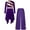 Purple, variant on Sholeno Girls Praise Dance Dress Prayer Clothes Liturgical Worship Gowns with Pants Set Tunic Praisewear Black 12