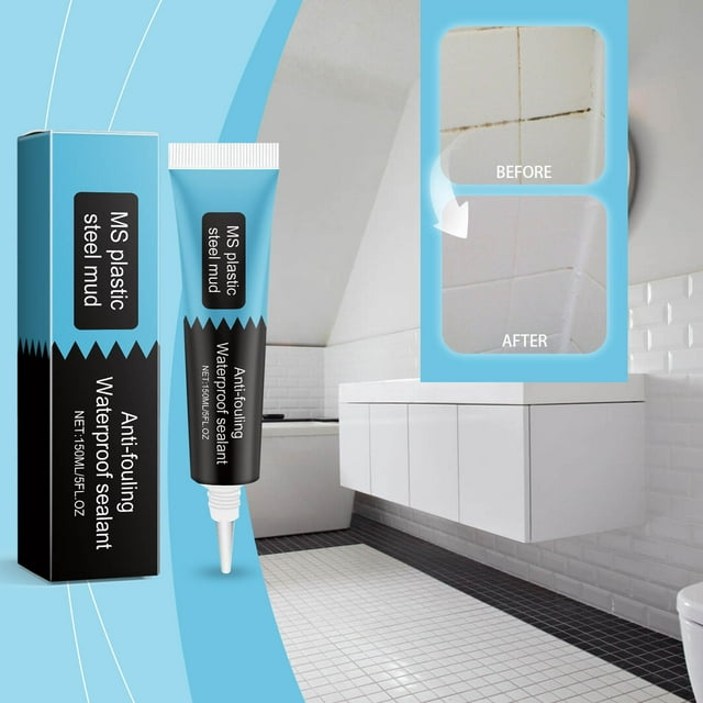 Xihbxyly Sellador de Paredes, Adhesivo Impermeable para Tapar Agujeros, Flexibilidad Superior, Protección Antimoho, Fácil Aplicación, para Cocina y Baño, Tubo de 150 Ml