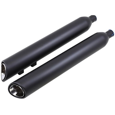 Cobra 909 Uppercut Black Slip-On Mufflers (6303RB)