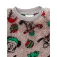 thumbnail image 2 of Mickey Mouse Baby and Toddler Christmas Faux Sherpa Top and Joggers Set, 2-Piece, Sizes 0/3M-5T, 2 of 12