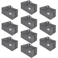 thumbnail image 1 of ORUYROP 10 Pack Moving Bags w/Backpack Straps, Moving Supplies, Moving Boxes, College Packing Storage Boxes with Lids Alternative, Heavy Duty, Extra Large, Sturdy Handles, Zippers (Windowpane,, 1 of 6