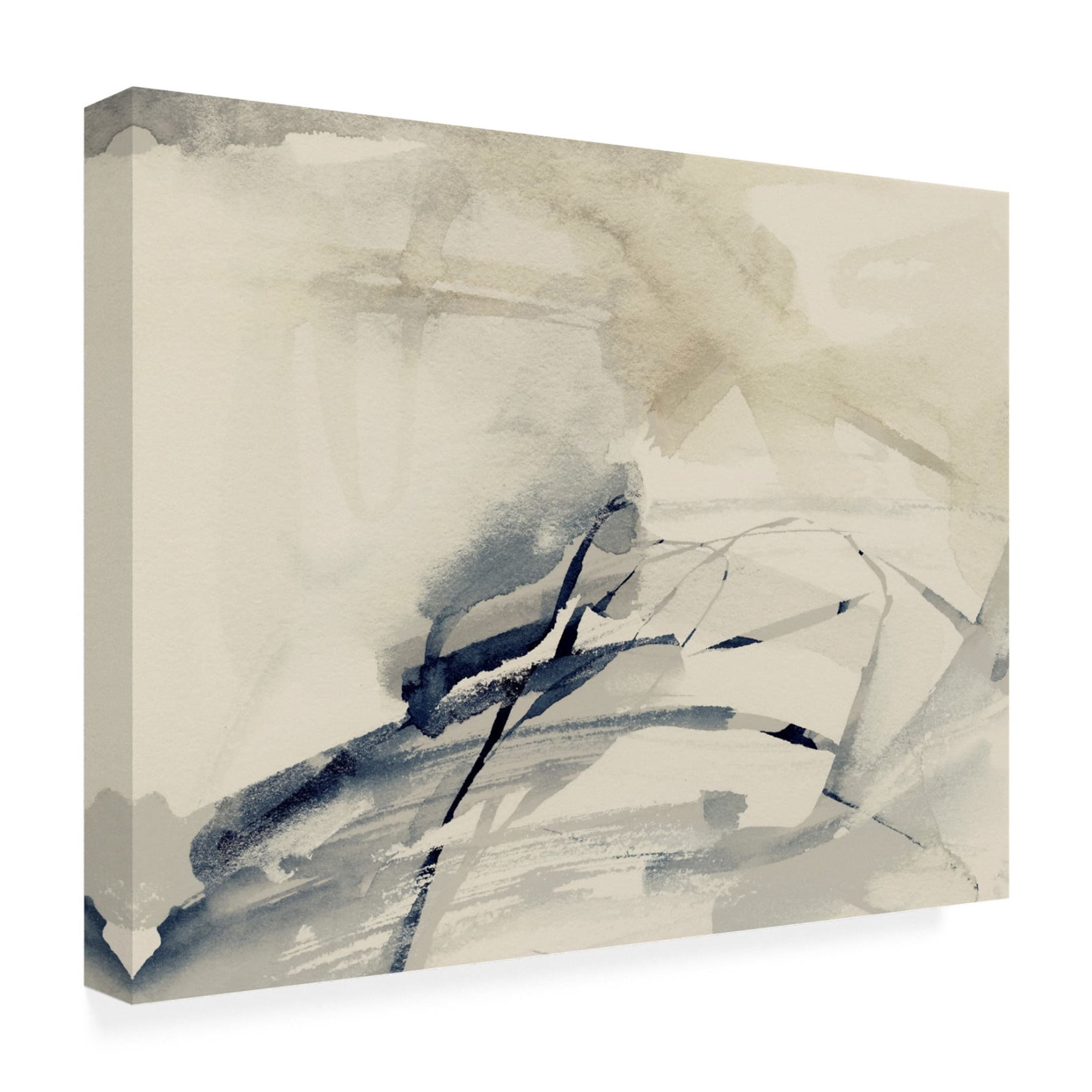 Trademark Fine Art Victoria Barnes  Neutral with Marks I Canvas Wall Art