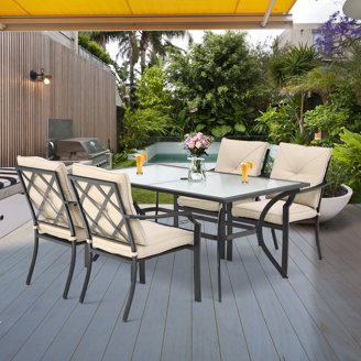 Aoodor 3-Piece Outdoor Swivel Rocking Chair Set – Patio Conversation Set (Green)