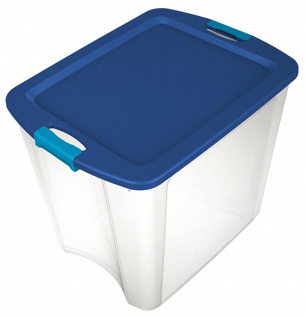 Sterilite Storage Tote,ClearBlue,Polypropylene 14489604 14489604 ZO