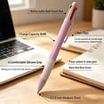 thumbnail image 4 of XIANXIAN Multicolor Pens, 4-in-1 Colored Pen, 8 Pack 1.0mm 4 Color Pens, Quick Dry Nurse Pens, Smooth Writing Colored Ink Pens, Comfort Grip & Macaron Office and School Supplies, Gifts for Women, 4 of 9