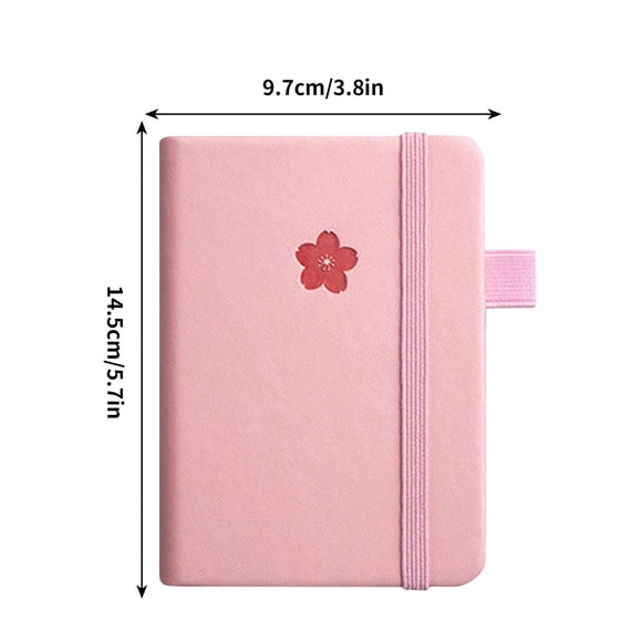 Notebook with Pockets Small Notebook Portable Notepad Thickened Pocket Mini A6 English Book Handy Note Small Pocket Notebook