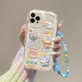 thumbnail image 3 of Cute Phone Case for iPhone 11 pro Teens Case with Cute Clear 3D Bear Floral Aesthetic Phone Case with Lovely Bear Heart Charm Phone Case Girly Woman, 3 of 7
