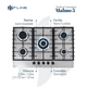 thumbnail image 2 of Parrilla de gas empotrable Fline Malmo 5 acero inoxidable 76 cm Fline Malmo 5, 2 of 5