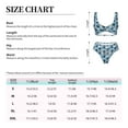 thumbnail image 4 of Kdxio Airplanes and Aviation Signs Print Women's 2 Piece High Waisted Wrap Spaghetti Strap Summer Swimsuit Bikini Set-Large, 4 of 7