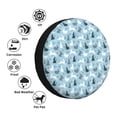 thumbnail image 4 of Goofa Black White Gray Rabbit Pattern Universal Tire Cover for Jeep, SUV, Truck, and Trailer – Waterproof, UV-Resistant,Easy to Install, Fits 14"-17" Tires-16 inch, 4 of 6