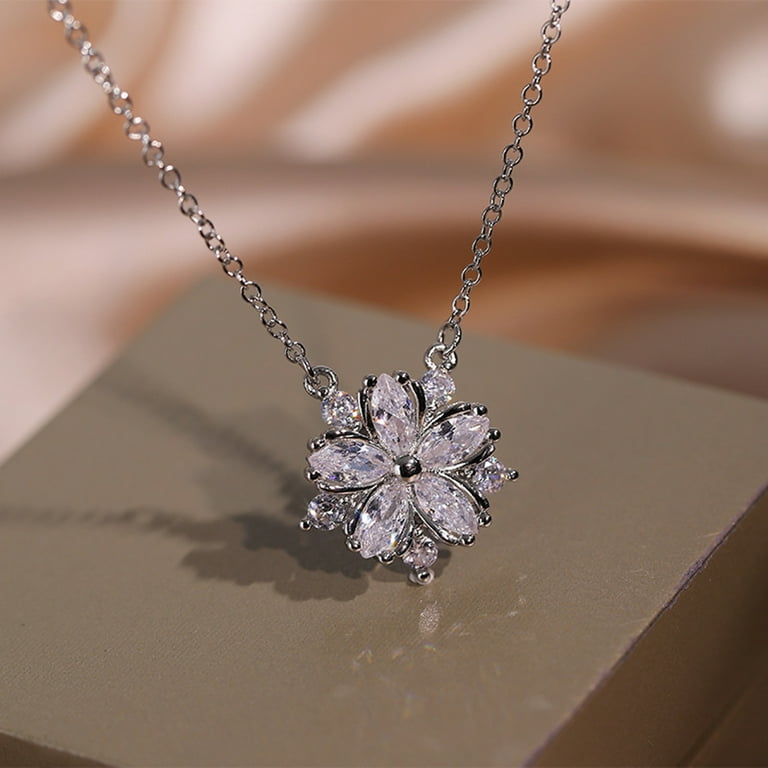 Cubic zirconia clearance necklace walmart