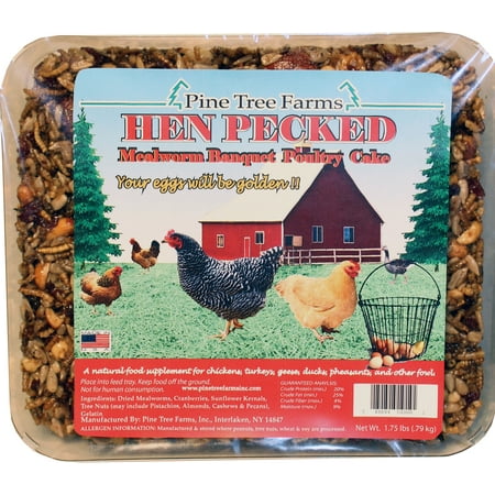 UPC: 0748884040001 | Pine Tree Farms Inc-Hen Pecked Mealworm Banquet Poultry Cake 1.75 Pound