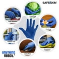 thumbnail image 3 of SAFESKIN Ultralight Disposable Nitrile Gloves - 2.0 Mil, Blue, X-Large,  1000 Count - Powder Free, Latex Free, All Purpose, Food Prep, Cooking, General Household Use, 3 of 8