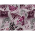 thumbnail image 4 of oneOone Viscose Jersey Pink Fabric Animals Watercolor Quilting Supplies Print Sewing Fabric By The Yard 60 Inch Wide, 4 of 5