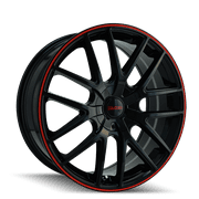 Touren Tr60-3260 20X8.5 5X108/5X114.3 40Et 72.62Cb Black/Red Ring