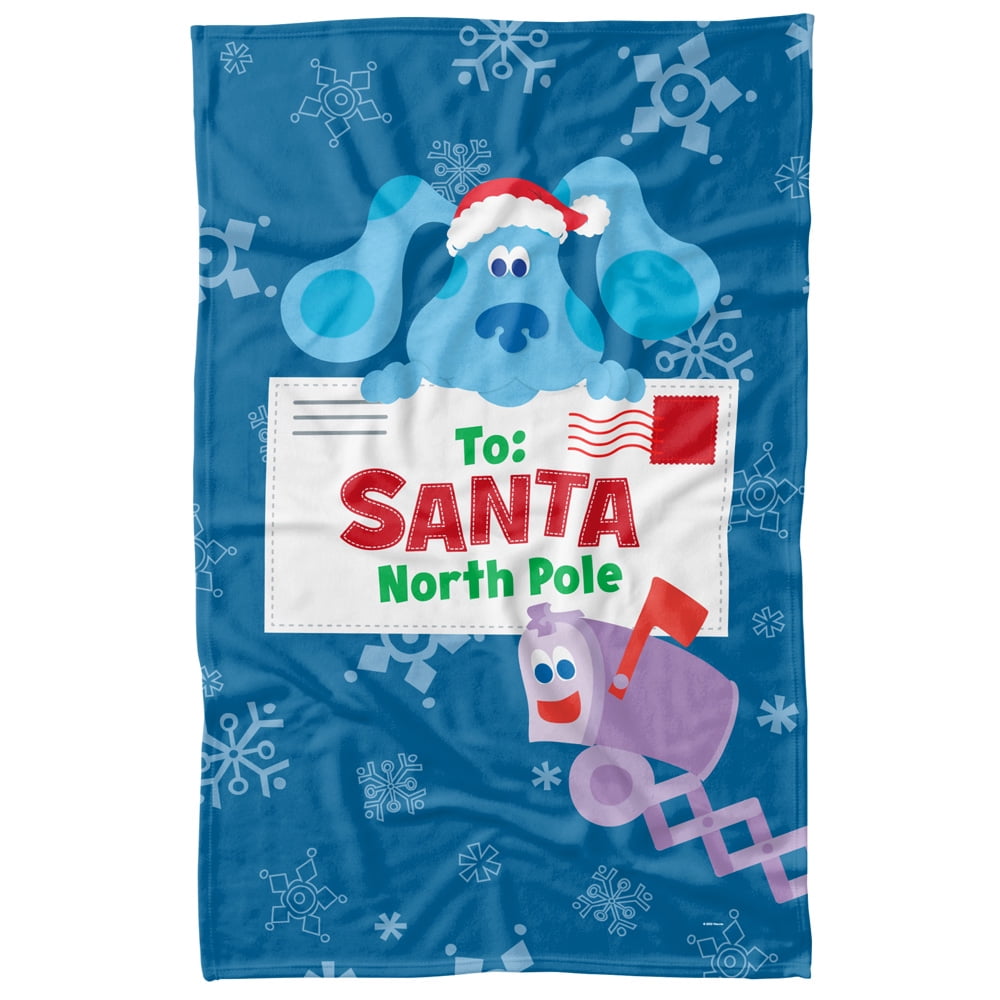 Blue's Clues Blanket, 36'x58' Blue to Santa Letter Fleece Blanket
