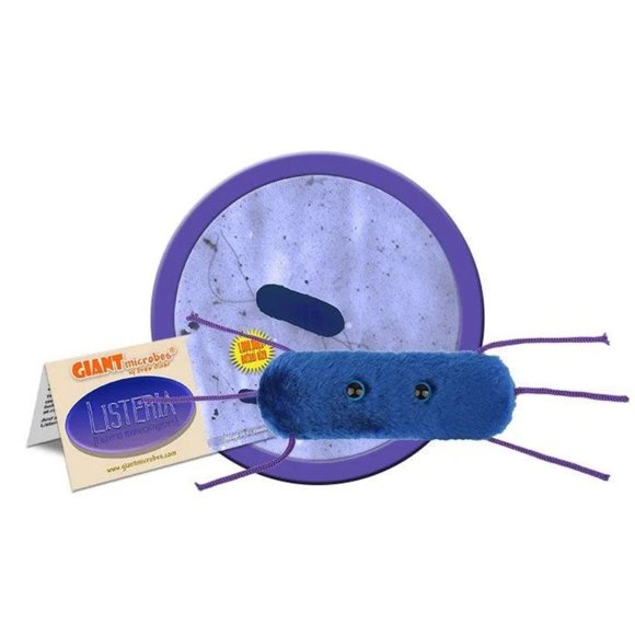 Juguete de peluche GIANT MICROBIES Listeria para aprender y divertirse