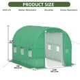 thumbnail image 5 of Uforic 6.6x10FT Green PE Mesh Greenhouse, Galvanized Frame, Mesh Door & Windows, Easy Setup, for Flowers & Vegetables., 5 of 9